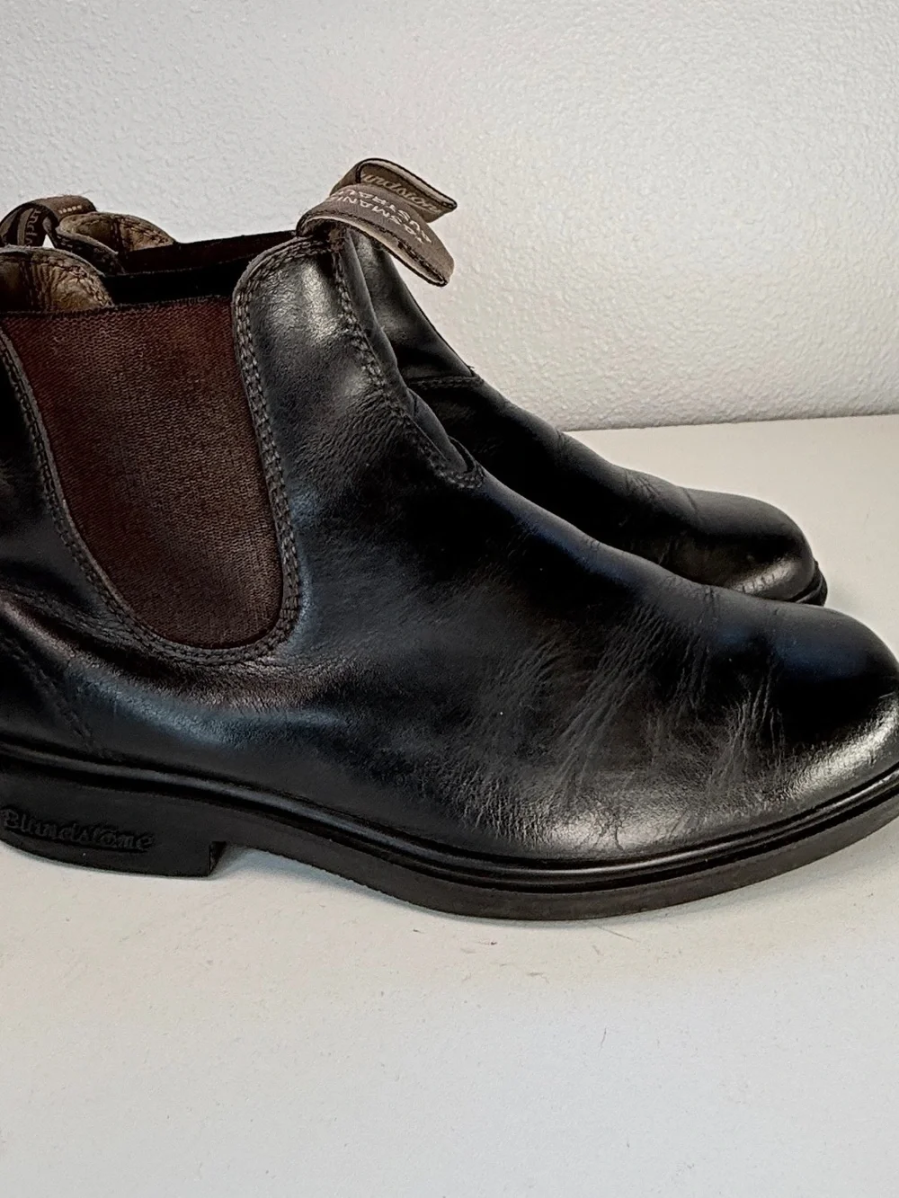 Blundstone Black Leather Chelsea Ankle Boots Australia Mens Size 9